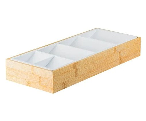 Organizador de Talheres Compacto Bambu, multicolor | WestwingNow