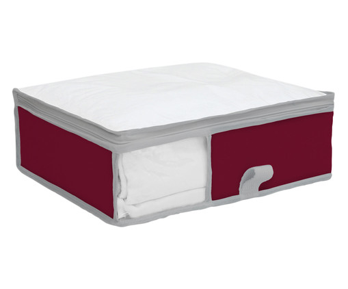 Organizador para Roupa de Cama Nicky Window - Vinho, Vermelho | WestwingNow