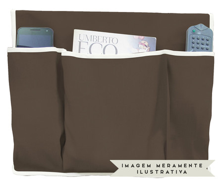 Organizador Lateral para Cama Ray - Marrom | WestwingNow