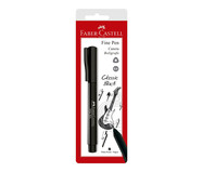 Caneta Ponta Fina Faber-Castell Fine Pen - Preta | WestwingNow