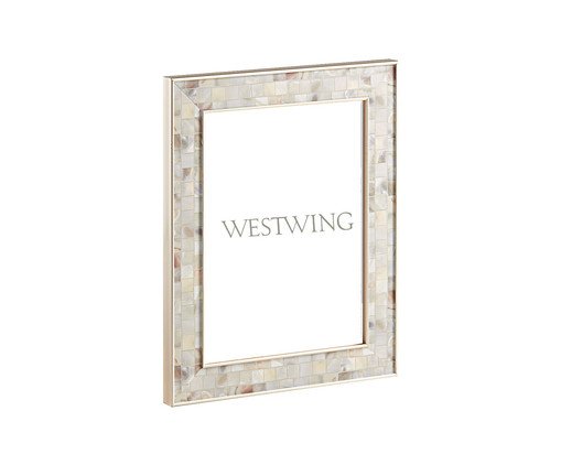 Porta-Retrato em Poliestireno Robbie Robbie, Cinza | WestwingNow