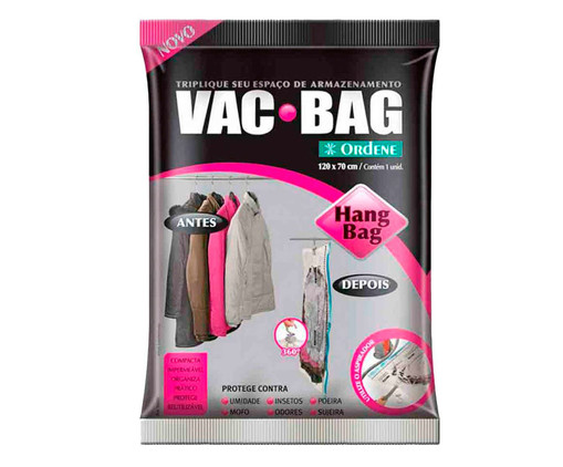 Saco Organizador A Vácuo Hang Bag Fonar, Transparente | WestwingNow