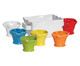 Jogo para Servir Sorvete de Cerâmica Flakes - Colorido, Colorido | WestwingNow