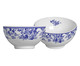 Jogo de Bowls em Cerâmica Blue Garden - Azul, Branco | WestwingNow