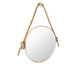 Espelho de Parede com Alça Adnet Rope - Branco, Branco, Bege, Espelhado | WestwingNow