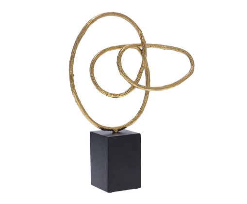 Escultura Caubi Dourado, Dourado | WestwingNow