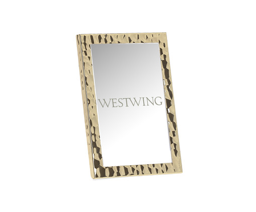 Porta Retrato Tacira Dourado, Dourado | WestwingNow