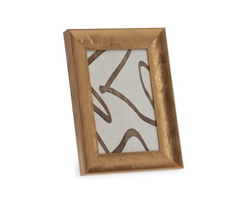 Porta-Retrato em Poliestireno Uiara Dourado, Dourado | WestwingNow