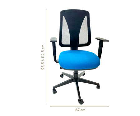 Cadeira de Escritório Fuanti - Azul | WestwingNow