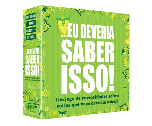 Jogo Eu Deveria Saber Isso - 14,5X4,5X14,5cm, Verde | WestwingNow