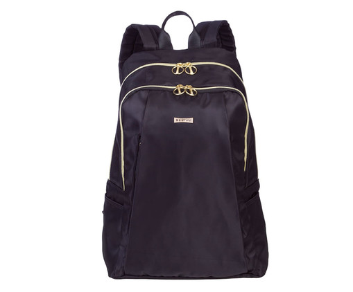 Mochila Grande com 2 Compartimentos Pixie Preto, Preto | WestwingNow