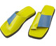 Chinelo Slide Duo em Couro Verde, Colorido | WestwingNow