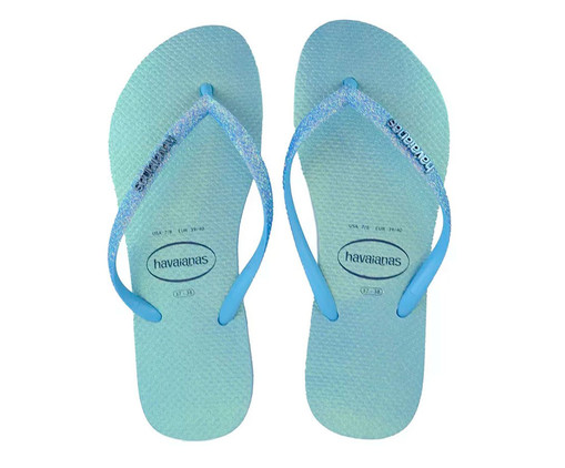 Havaianas Slim Glitter Iridescent Azul Lavanda, Colorido | WestwingNow