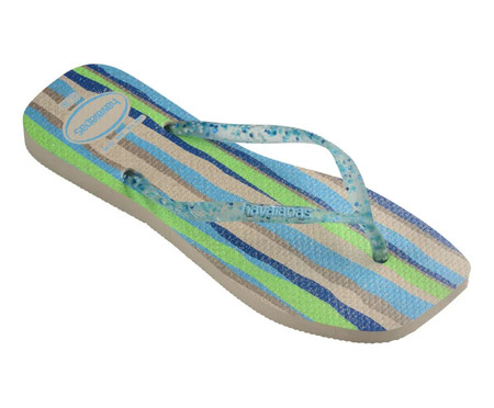 Havaianas Slim Square Folia Bege Palha | WestwingNow