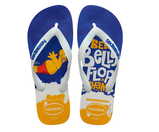 Havaianas Simpsons Branco e Azul Estrela, Colorido | WestwingNow