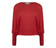 Blusa Decote Canoa em Linho Ampla Vermelho | WestwingNow