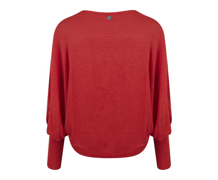 Blusa Decote Canoa em Linho Ampla Vermelho | WestwingNow