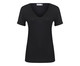 T-Shirt em Linho Gola V Preto, Colorido | WestwingNow