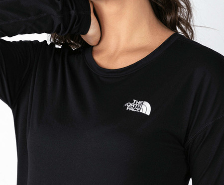 Camiseta Feminina Tee L/S V Neck Preta | WestwingNow