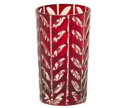 Vaso Galho Corin Vermelho