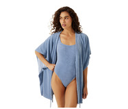 Kimono Curto New Atoalhado Azul | WestwingNow