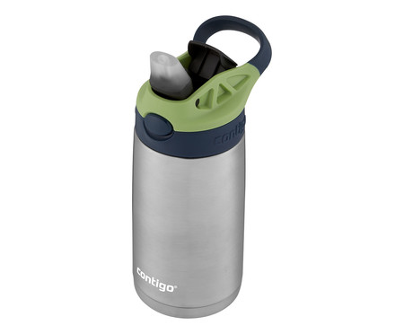 Garrafa Térmica Autospout Kids 384ml Verde Inox Contigo | WestwingNow