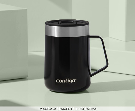 Caneca Térmica Street Inox Preto Contigo - 414ml | WestwingNow