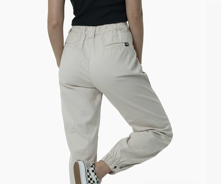 Calça Baggy Sarja Feminina Galapagos Access Caqui | WestwingNow