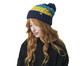 Gorro Galapagos Everest Listrado Marinho Verde Agua e Amarelo Mostarda, Colorido | WestwingNow