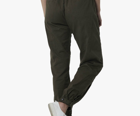 Calça Baggy Sarja Feminina Galapagos Access Verde Oliva | WestwingNow