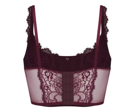 Corselet em Renda e Tule Roxo - 44 | Westwing