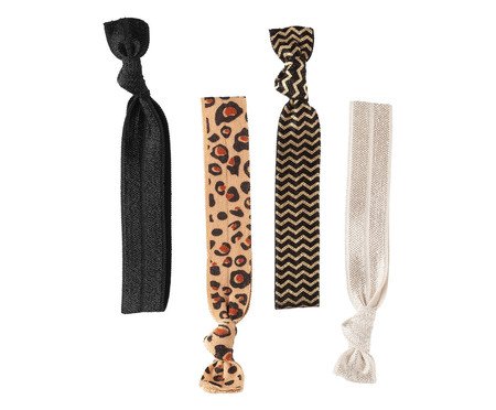 Kit de Hair Ties Animal Print - 11cm