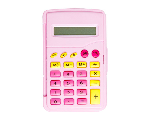 Calculadora Flip Pink Vibes - 6,5X10,3X1,4cm, Colorido | WestwingNow