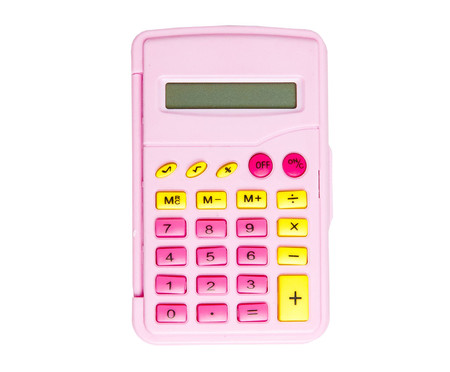 Calculadora Flip Pink Vibes - 6,5X10,3X1,4cm | WestwingNow