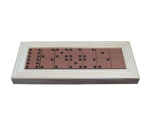 Jogo de Dominó em Madeira Recouro - Caramelo, Caramelo | WestwingNow