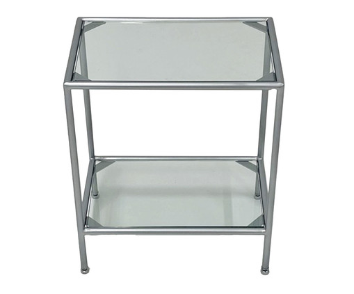 Mesa Lateral Rótulo - Prateado, silver or metallic | WestwingNow