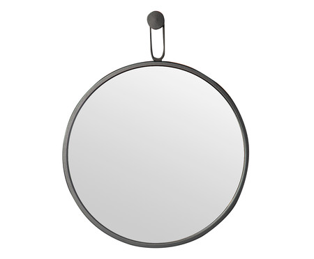 Espelho de Parede com Alça Round Effeil - Preto | WestwingNow