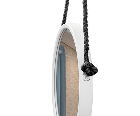 Espelho com Alça Adnet Rope - Branco e Preto | WestwingNow