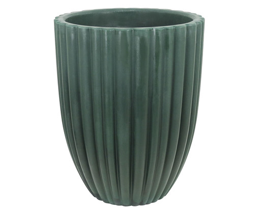 Vaso de Piso Redondo Cacau Antique I Verde  - 46X3cm, Verde | WestwingNow