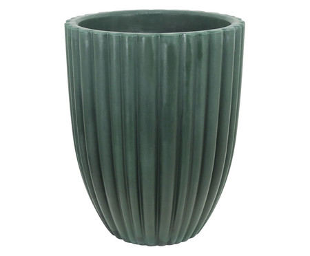 Vaso de Piso Redondo Cacau Antique I Verde  - 46X3cm | WestwingNow