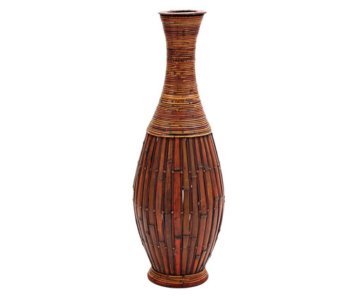 Vaso de Piso em Bambu Fruma - Marrom, Marrom | WestwingNow