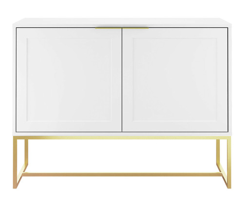 Buffet Asine Branco e Dourado, Branco | WestwingNow