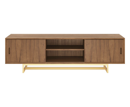 Rack Friso 80 cm Castanho e Dourado, Marrom | WestwingNow