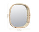 Espelho de Parede em Bambu Pakari - 51,5X46cm, Marrom | WestwingNow
