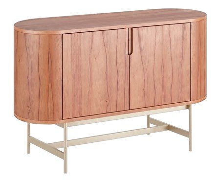 Buffet Curvo Evy Castanho e Champanhe | Westwing