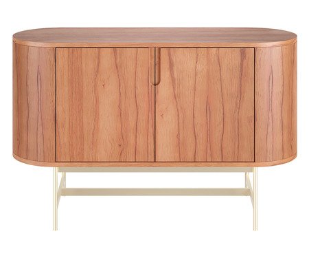 Buffet Curvo Evy Castanho e Champanhe | Westwing