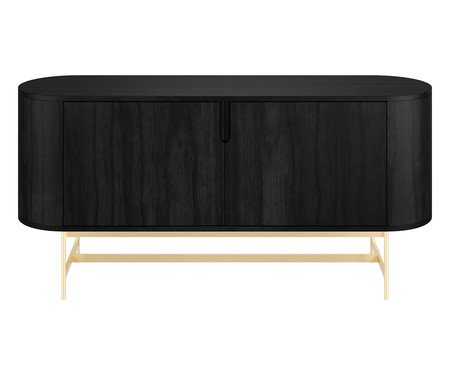 Buffet Curvo Evy Ébano e Dourado | Westwing