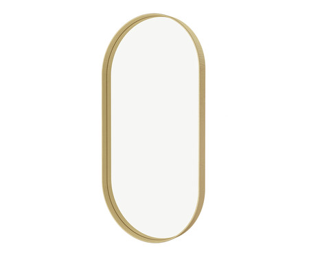 Espelho Oval Dourado