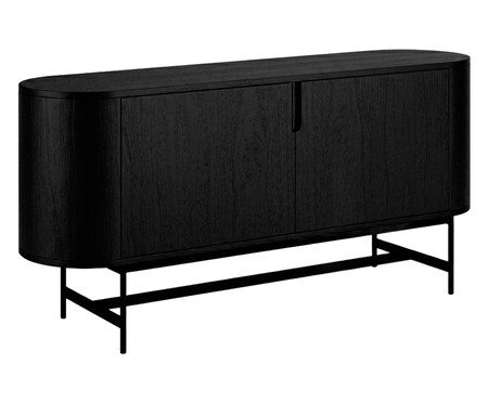 Buffet Curvo Evy Ébano e Preto | Westwing