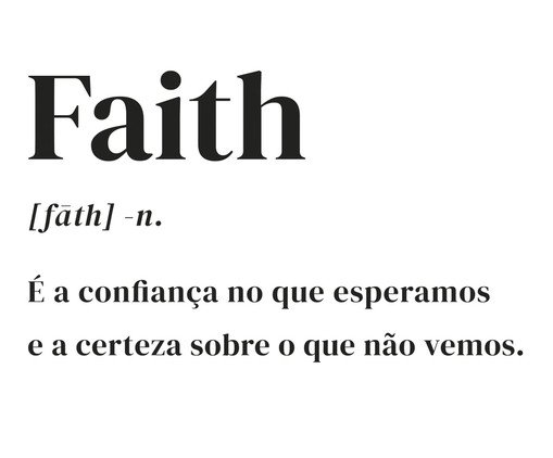 Poster Frase Faith, Preto | WestwingNow